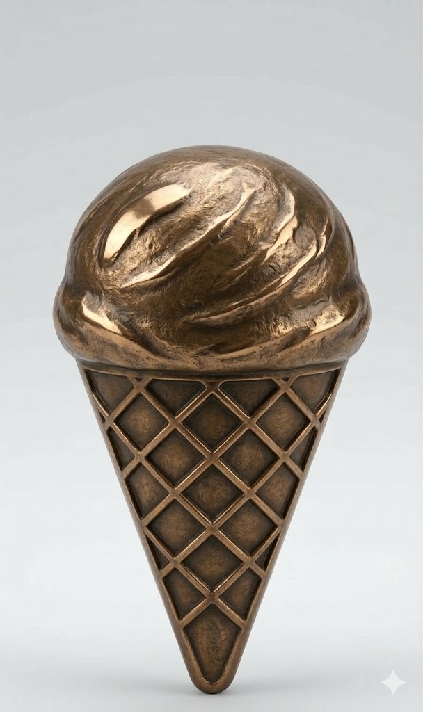 1 bola — Dedicación al helado (bronce)