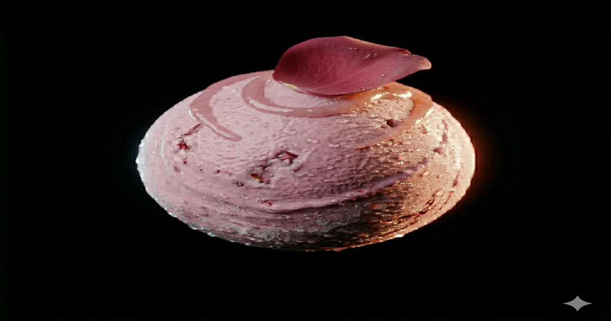 Helado artesanal en vitrina con diferentes sabores y calorías