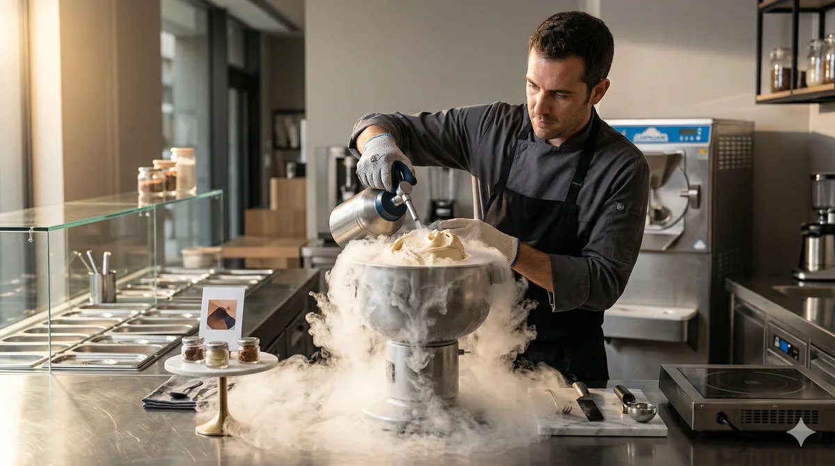 Helado de nitrógeno líquido: qué es, cómo se hace y si merece la pena