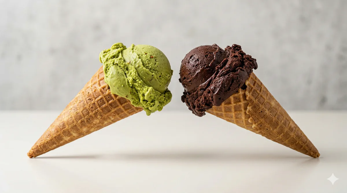 ¿Cuál es el mejor sabor del helado artesanal? Pistacho vs chocolate: el debate con datos