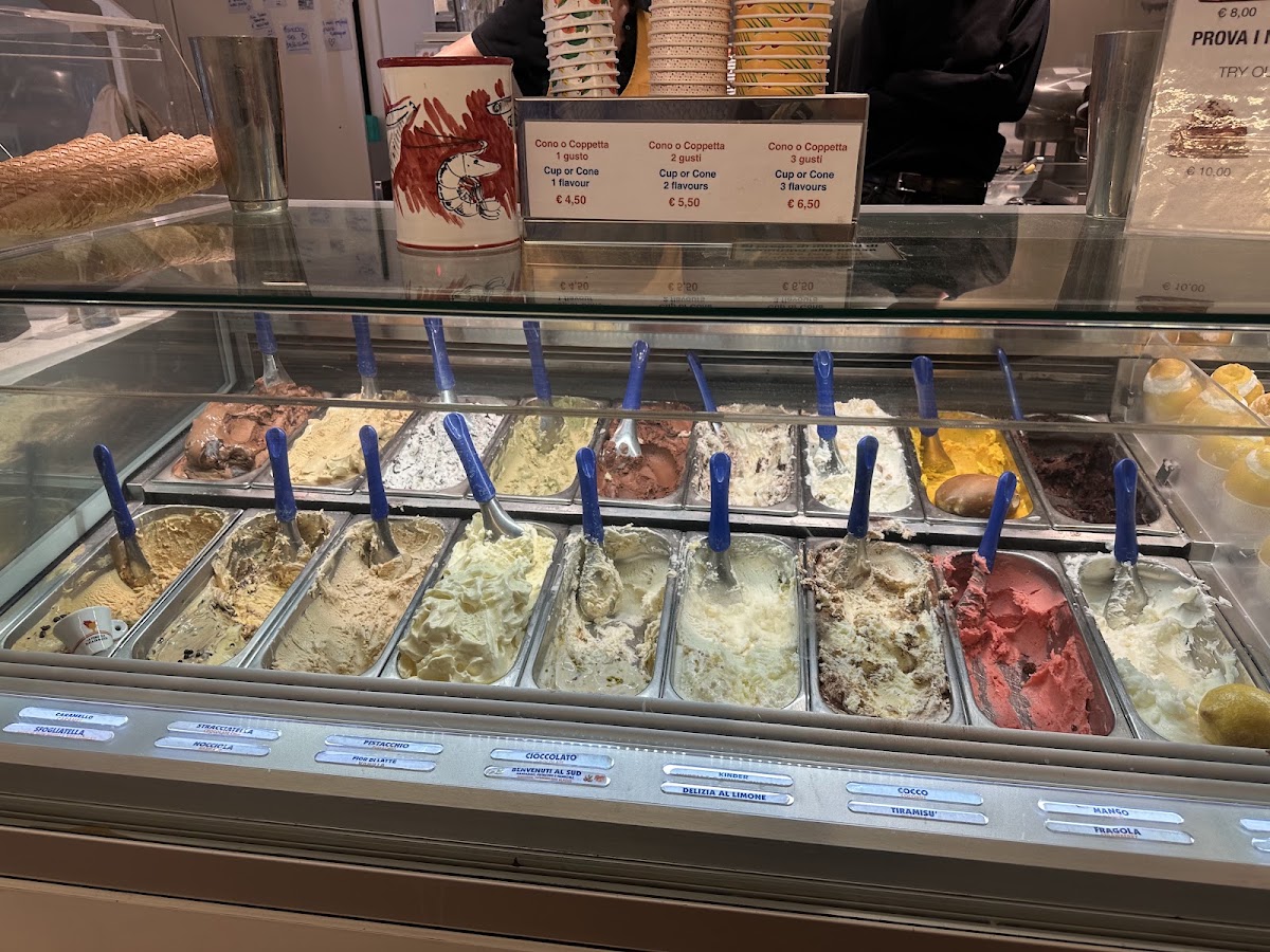 Il gelato servito.