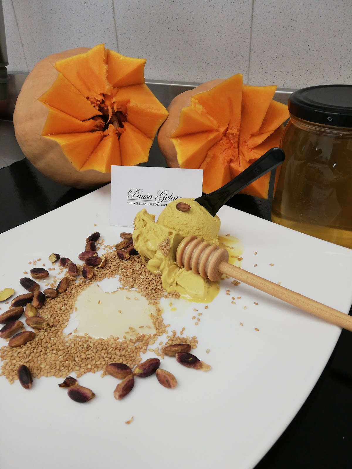 Il gelato servito.