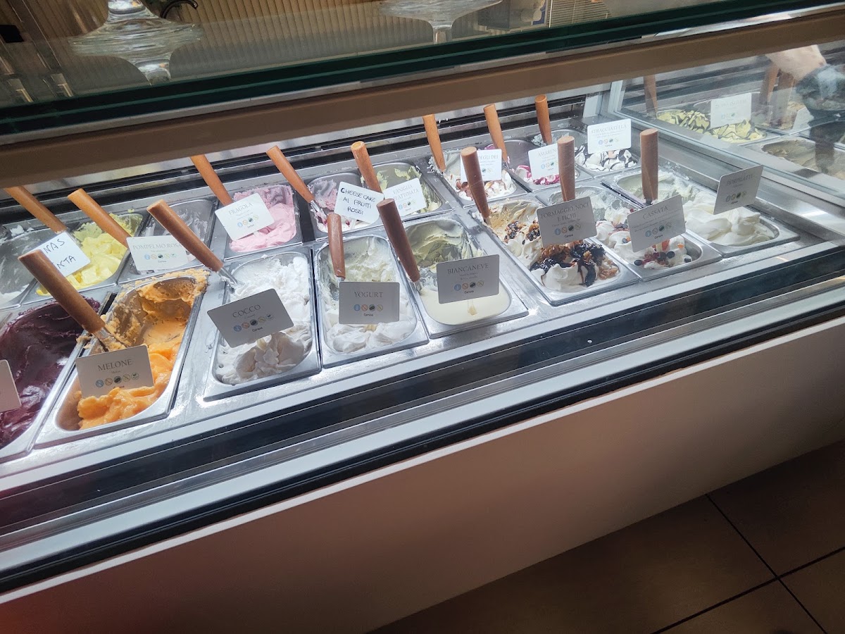 Il gelato servito.