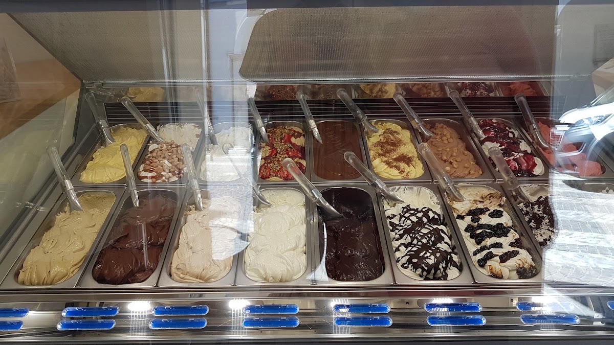 Il gelato servito.