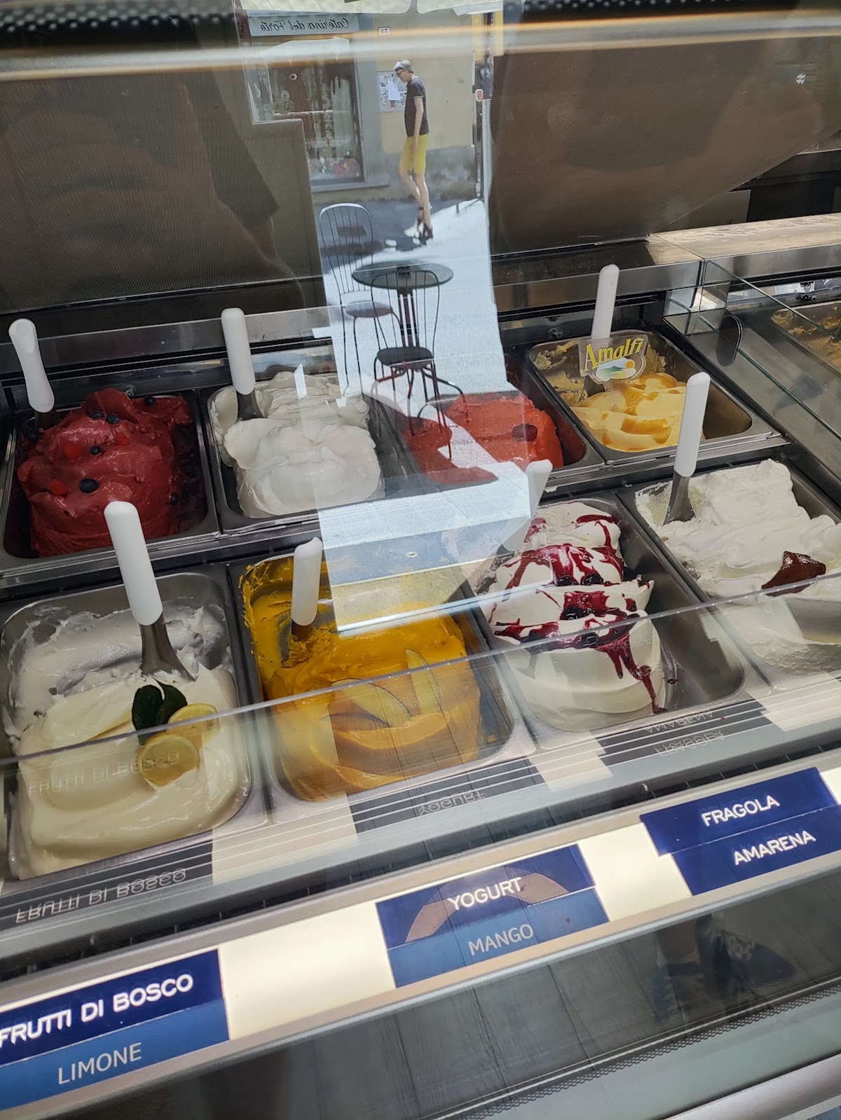 Il gelato servito.