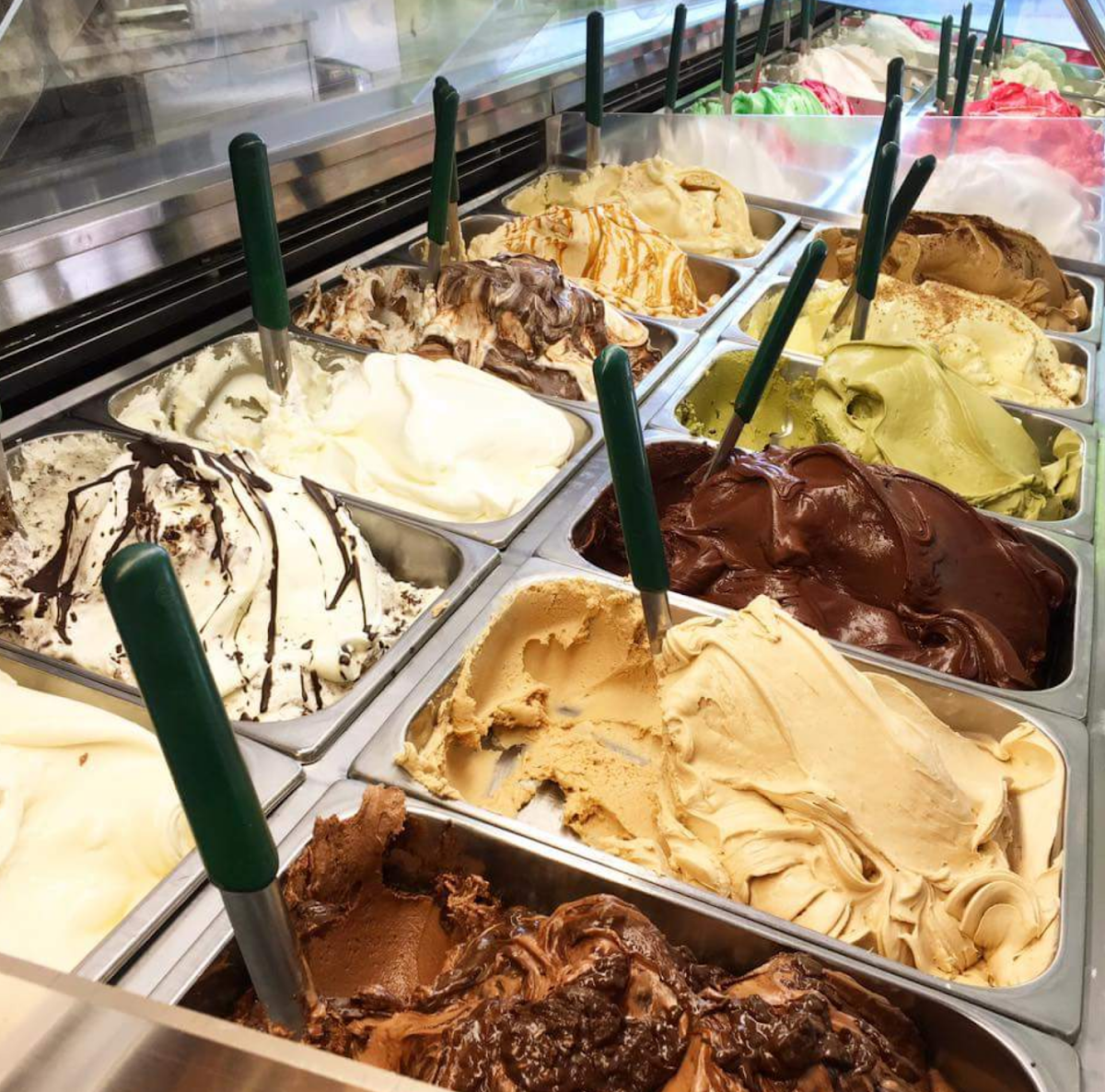 Il gelato servito.