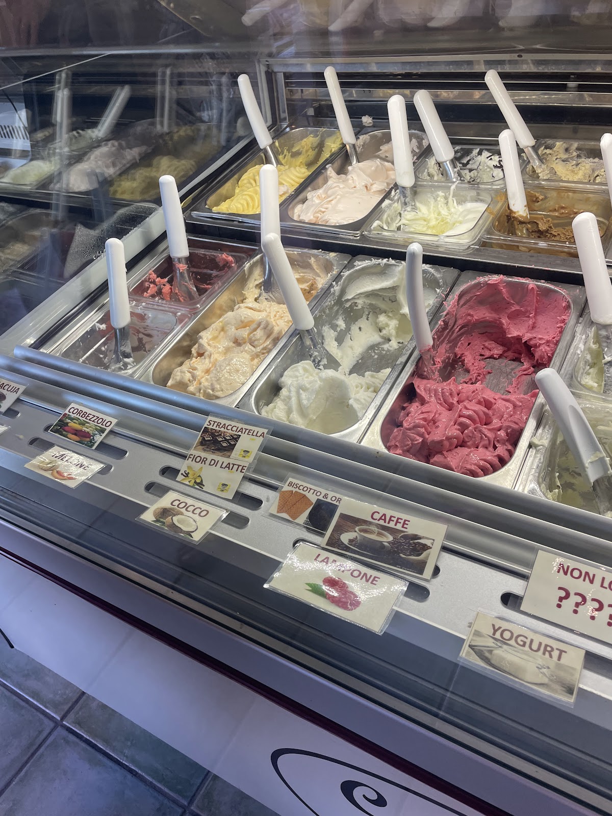 Il gelato servito.