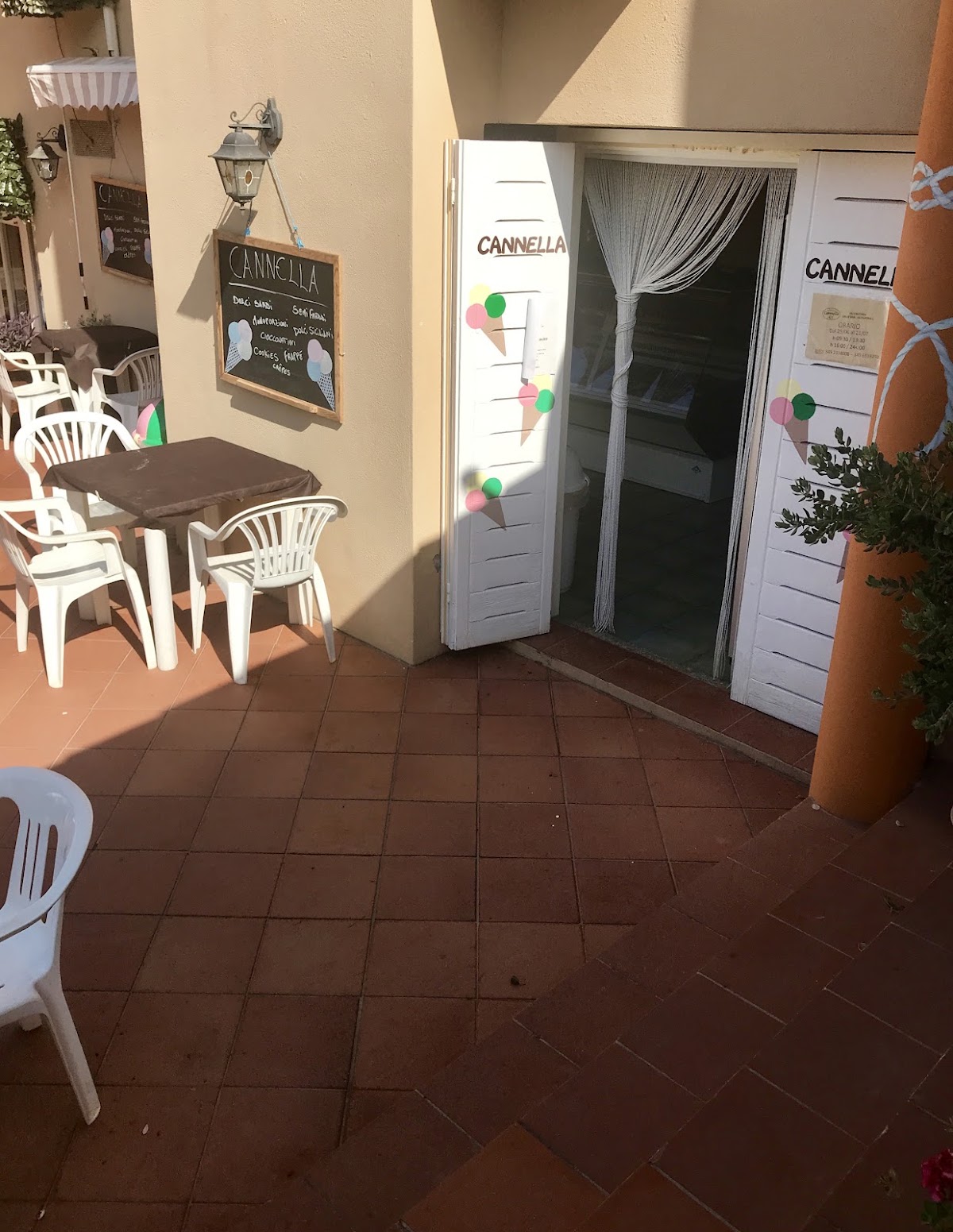 Un dettaglio del banco.
