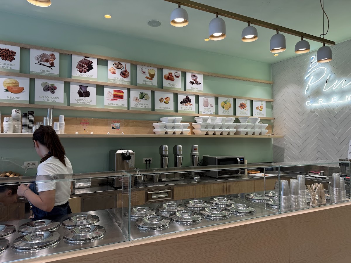 Il gelato servito.