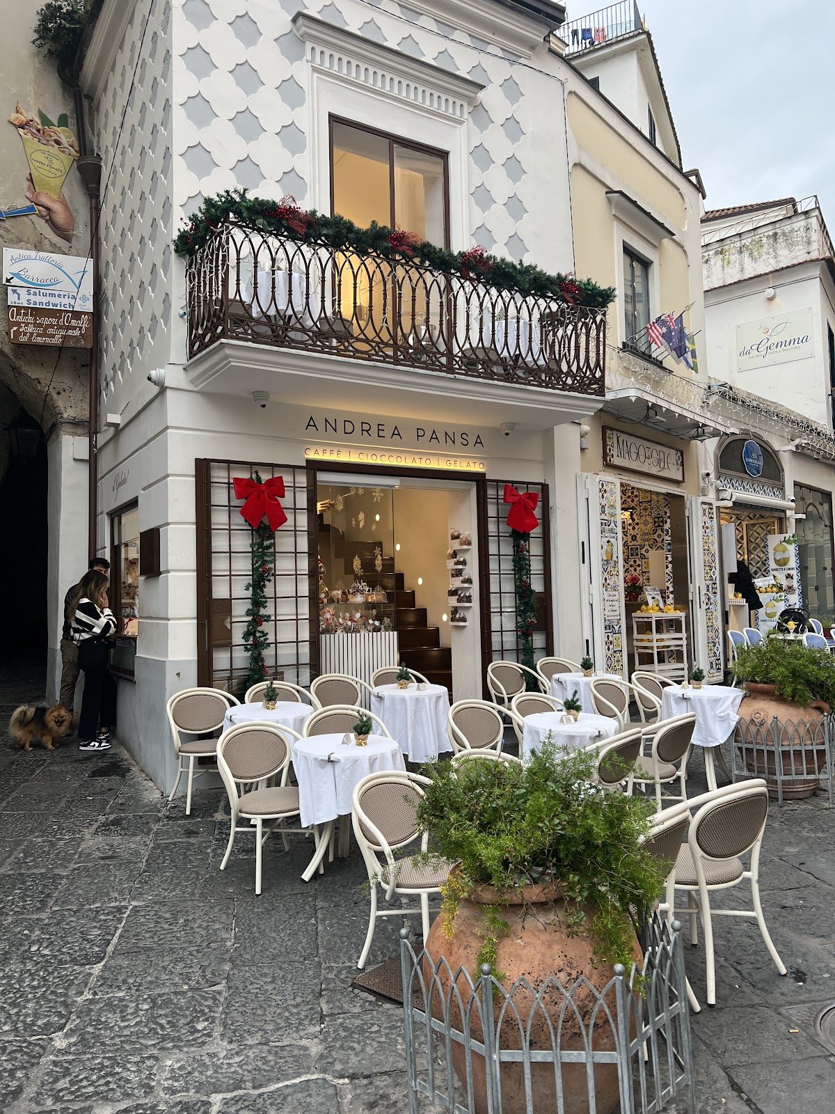 Un dettaglio del banco.