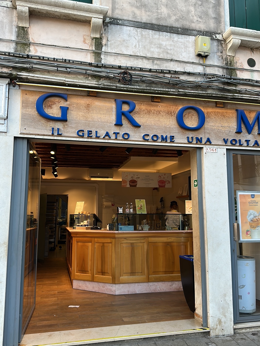 Il gelato servito.