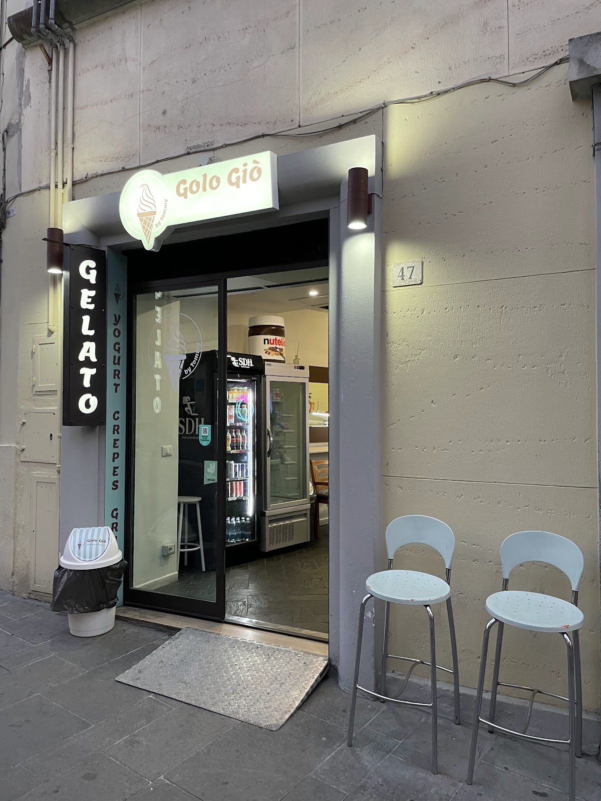 Il gelato servito.