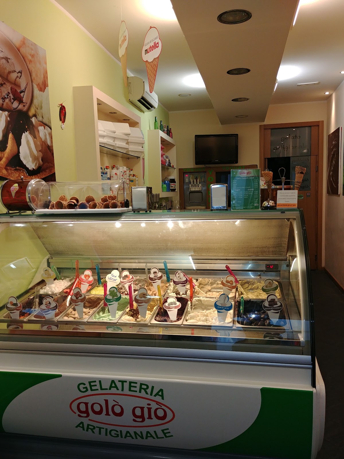 Un dettaglio del banco.