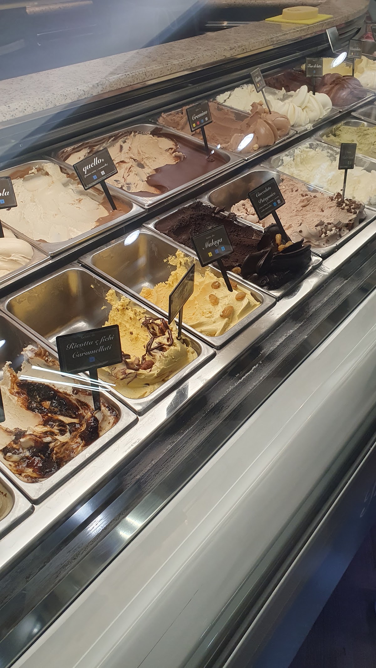 Il gelato servito.