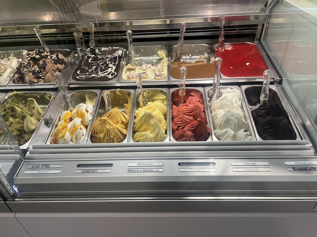 Il gelato servito.