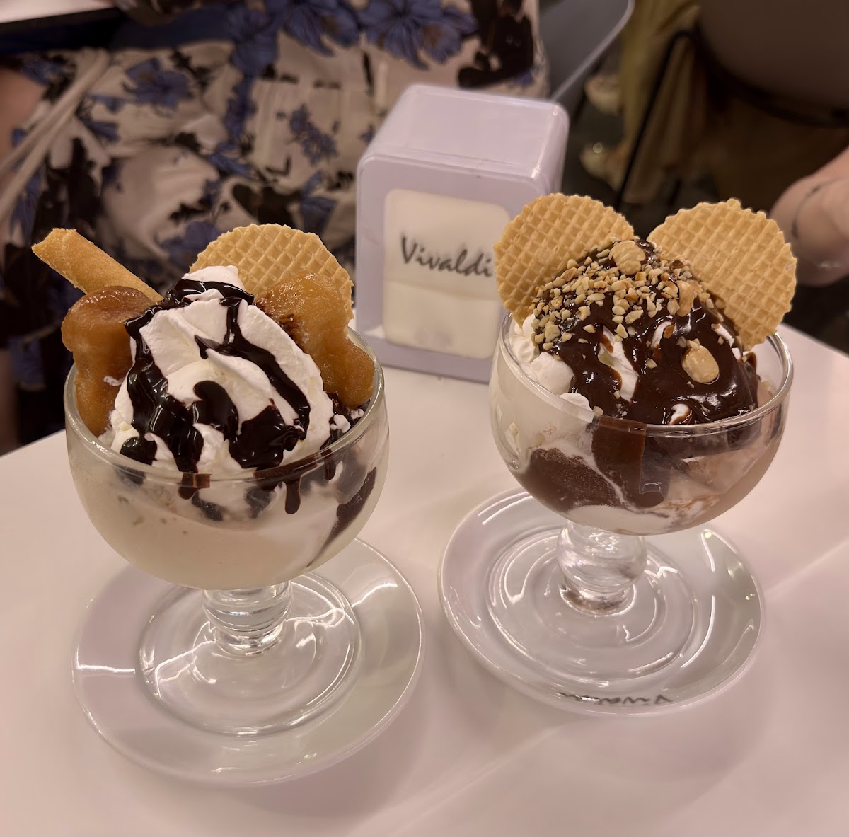 Il gelato servito.