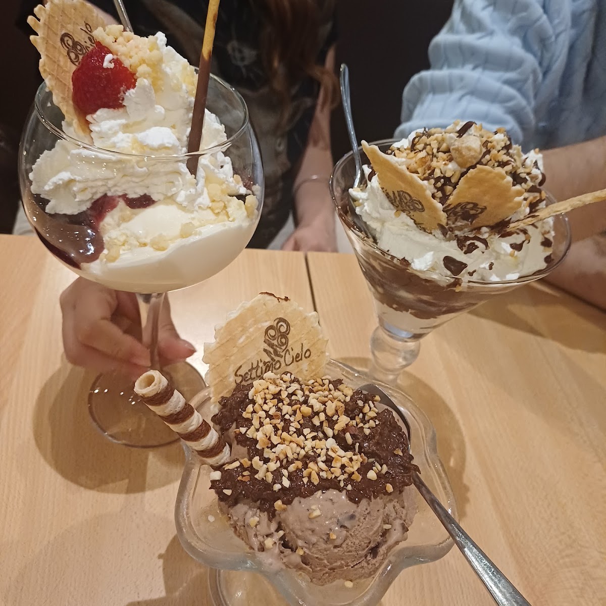 Il gelato servito.