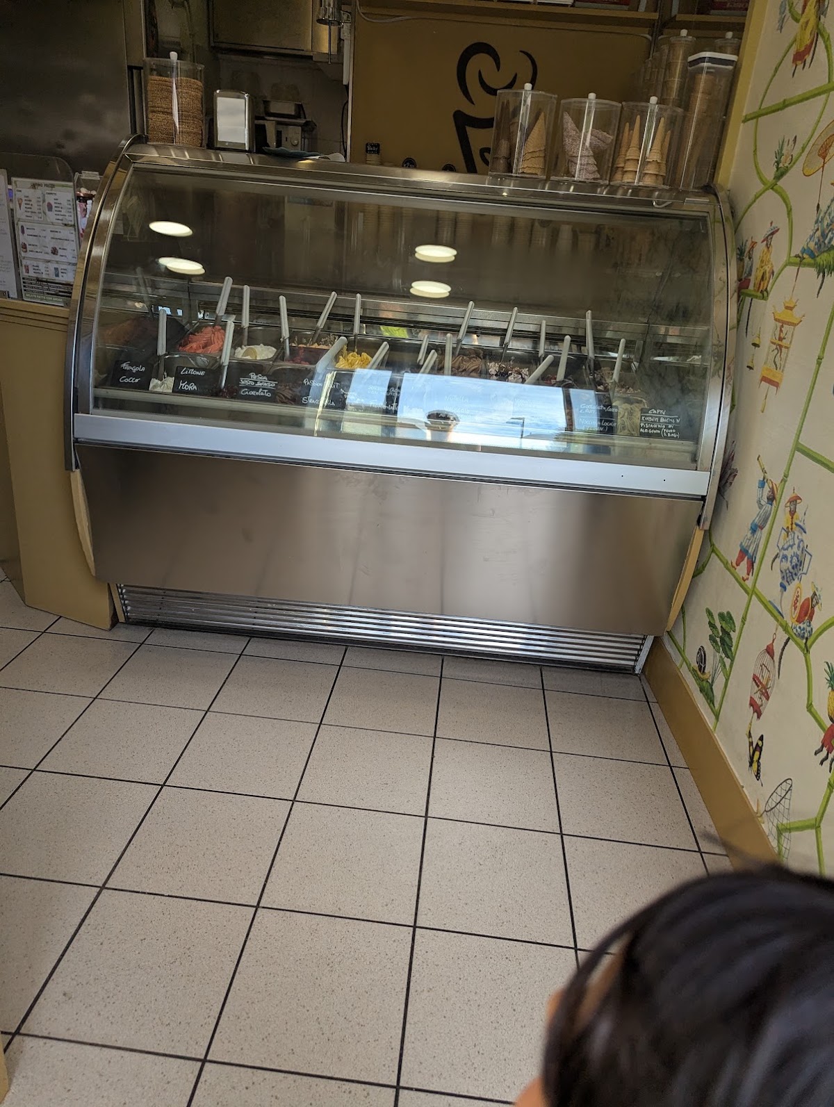 Il gelato servito.