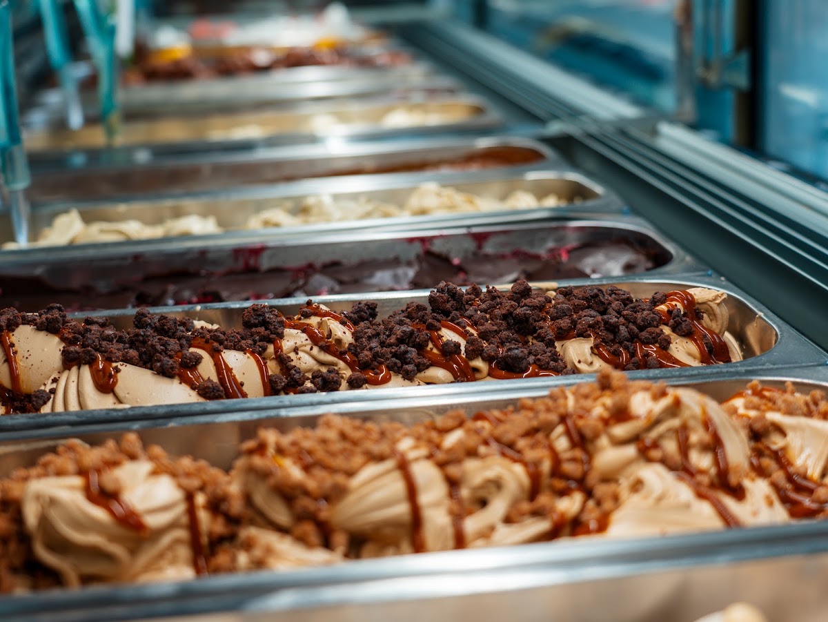 Il gelato servito.