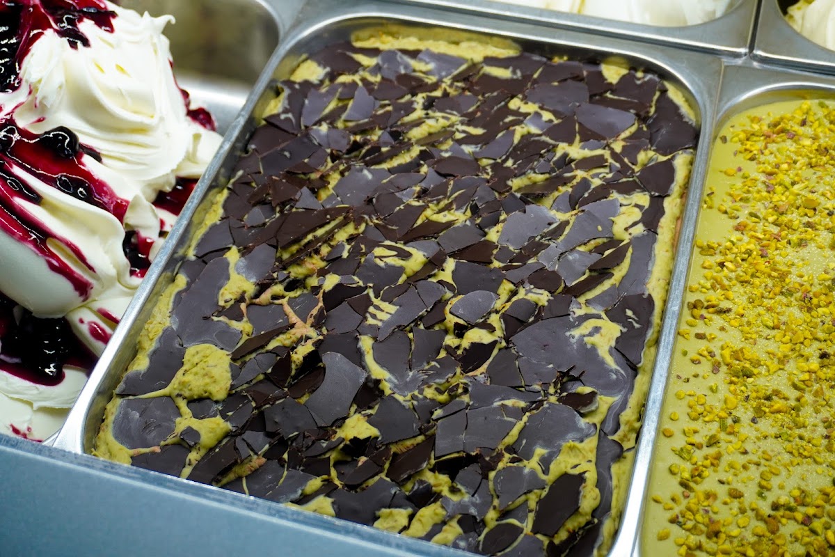 Il gelato servito.