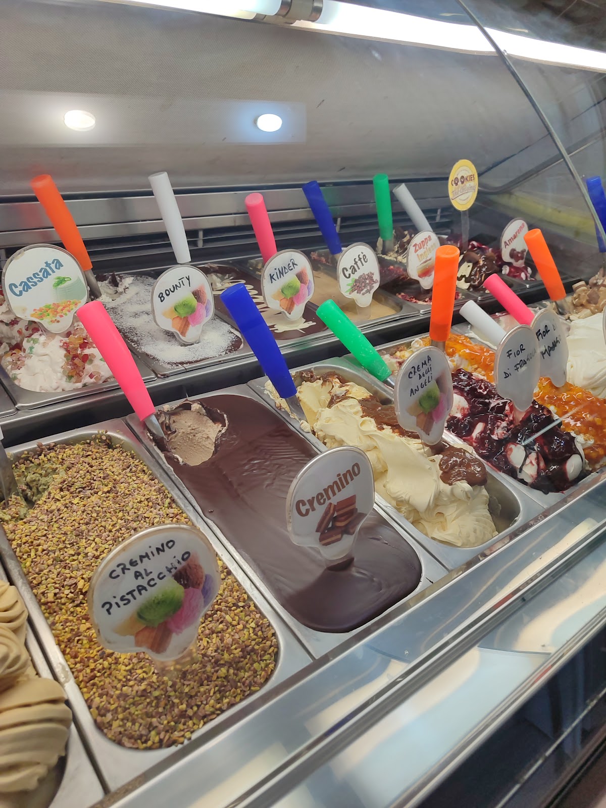 Il gelato servito.