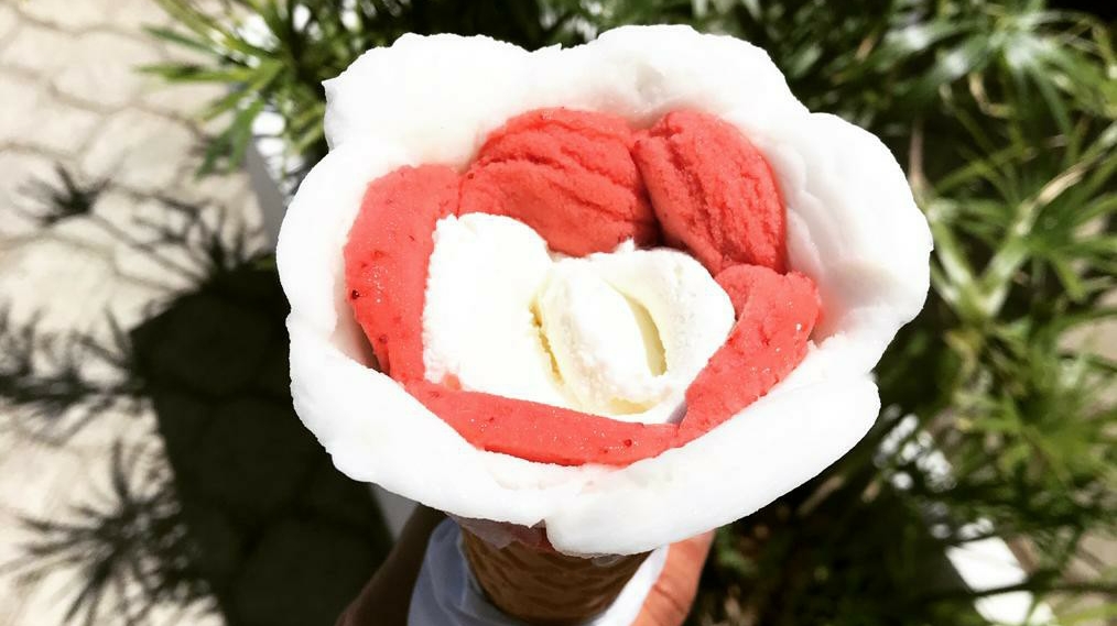 Il gelato servito.