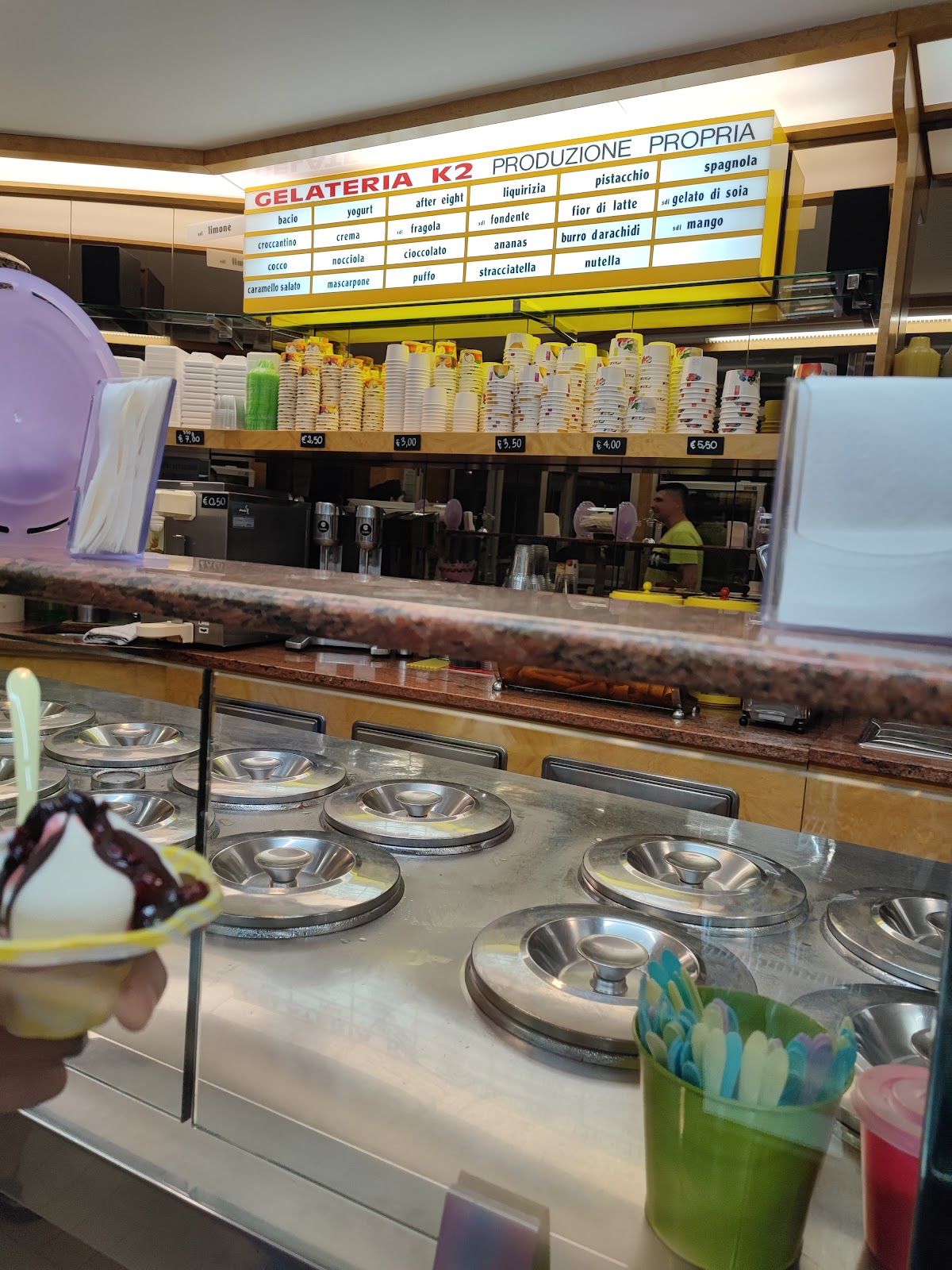 Il gelato della casa.