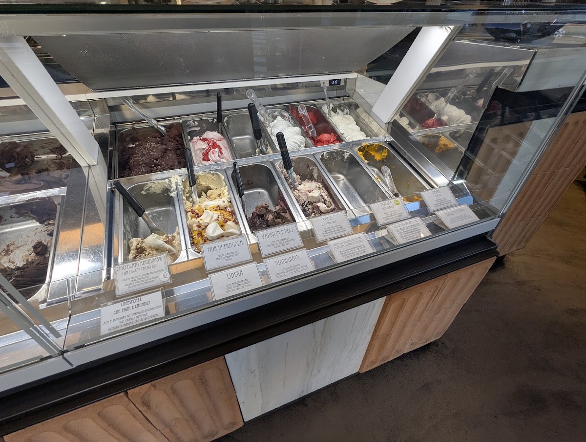 Il gelato servito.