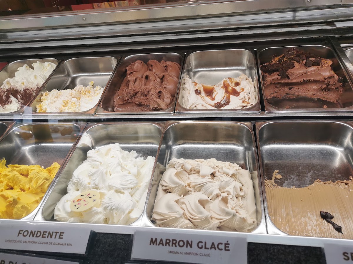 Il gelato servito.