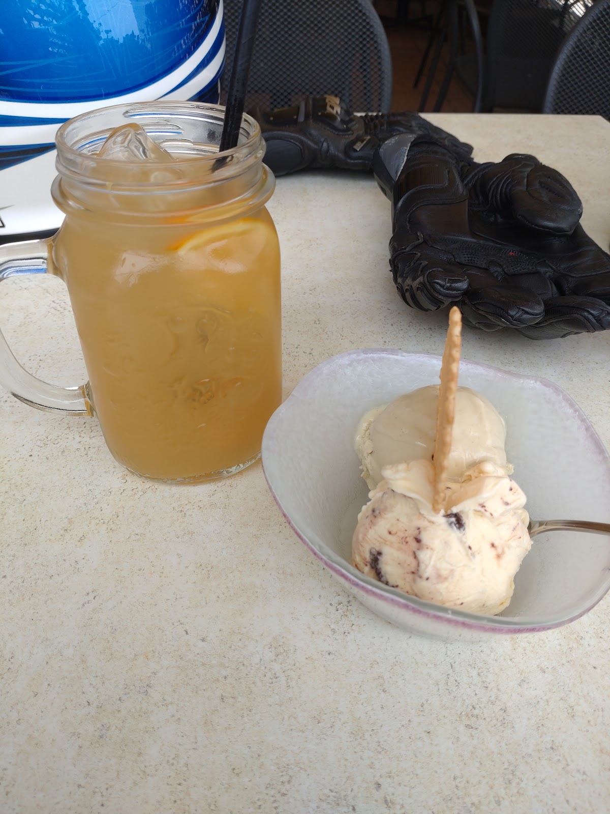 Il gelato servito.