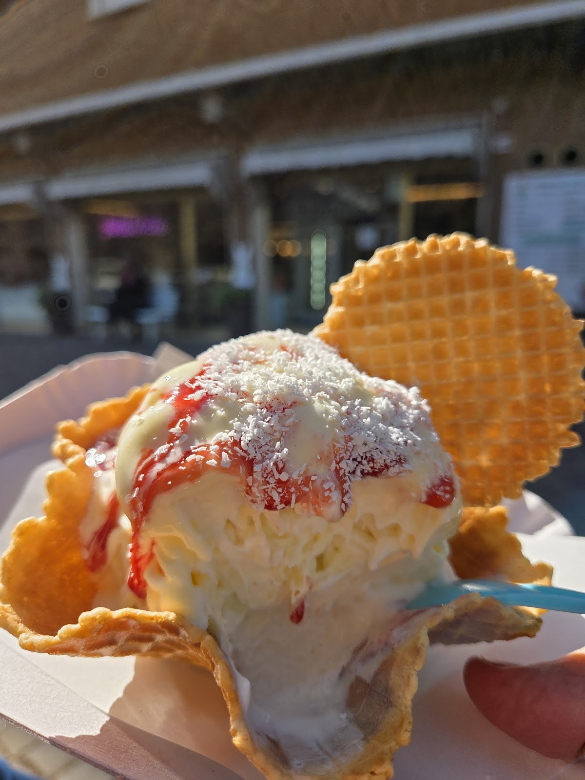 Il gelato servito.