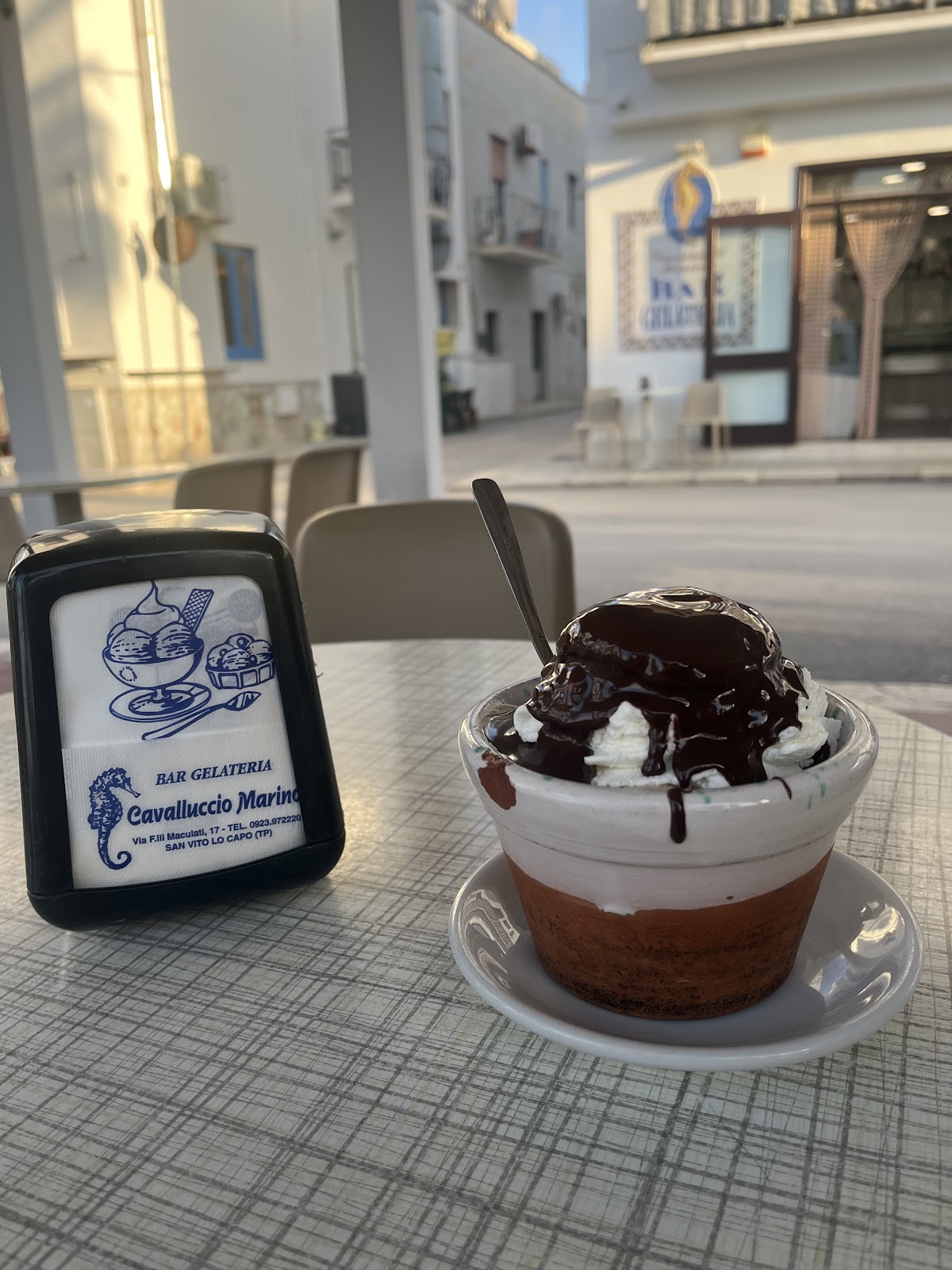 Il locale in servizio.