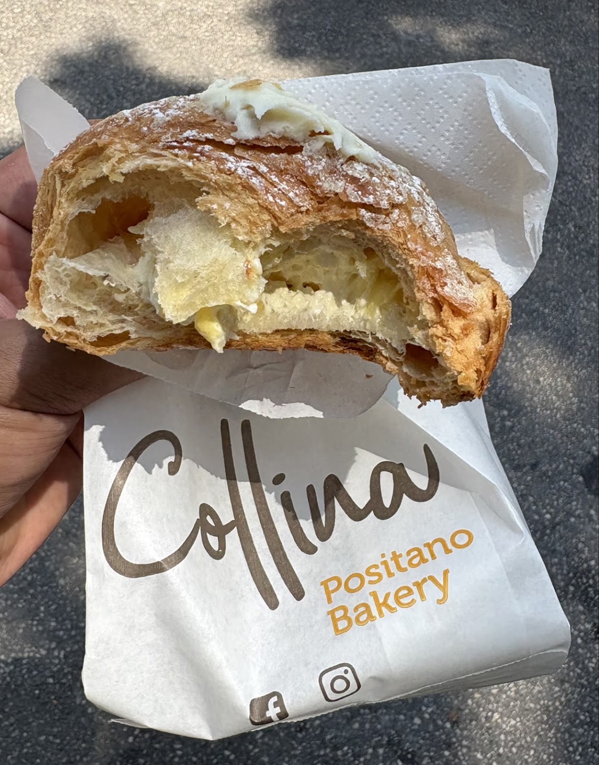 Il gelato servito.