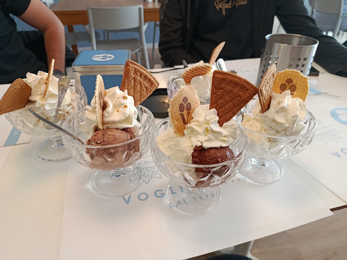 Il gelato servito.