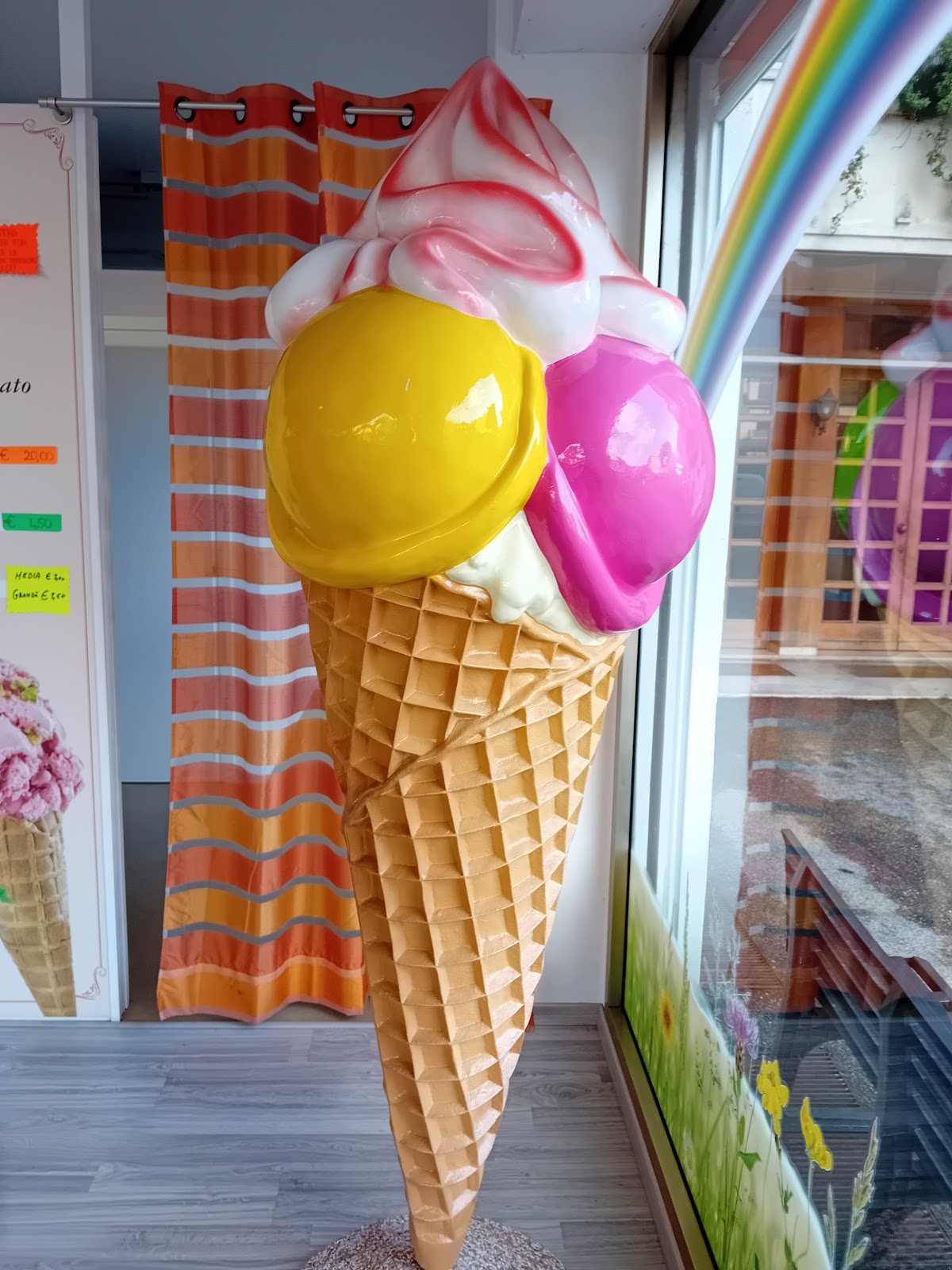 Il gelato servito.