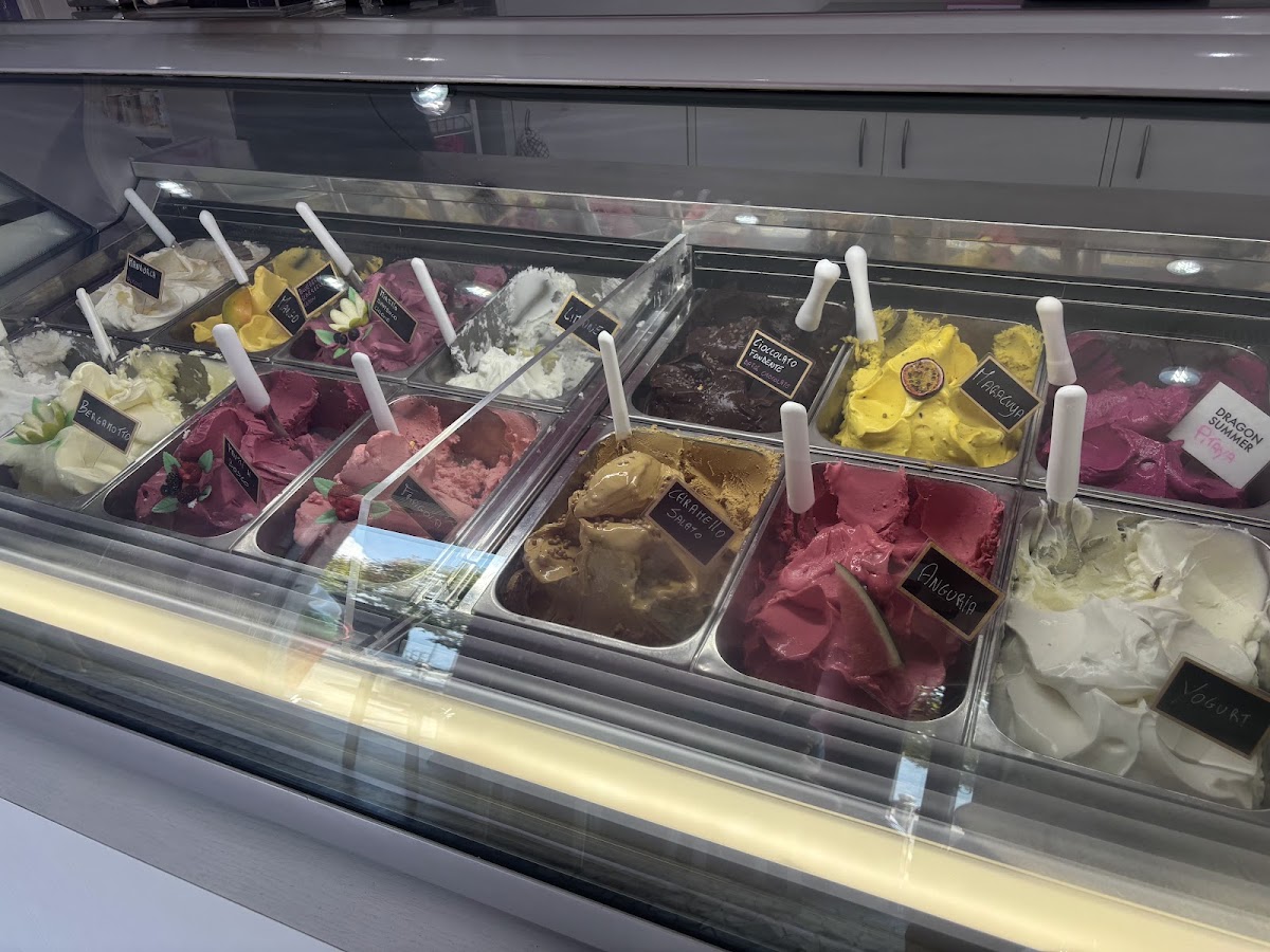 Il gelato servito.