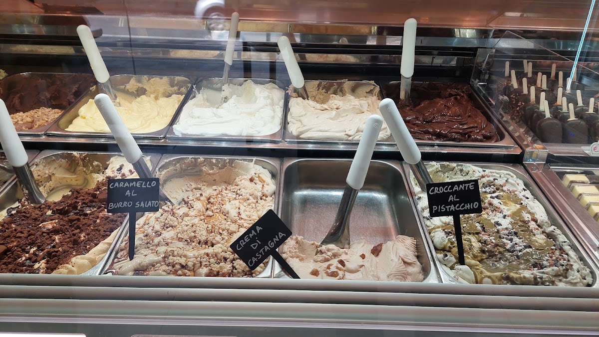 Il gelato servito.