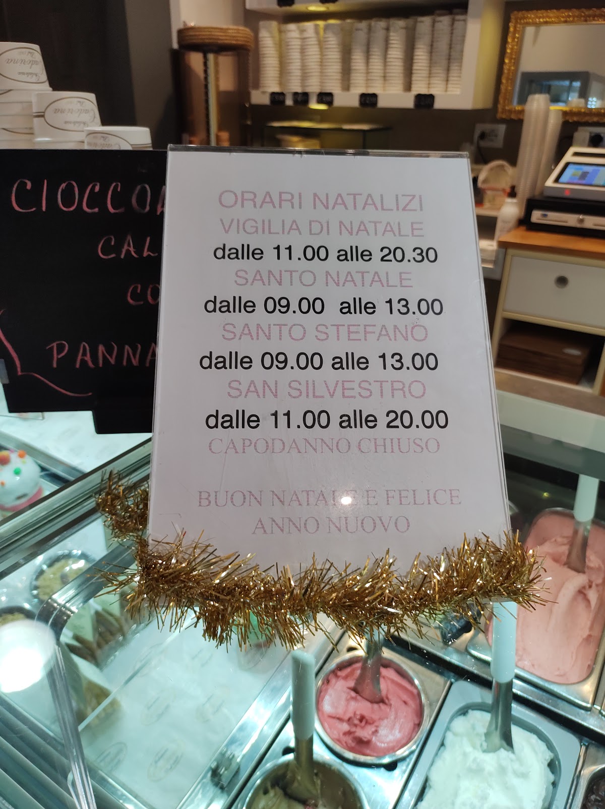 Il gelato della casa.