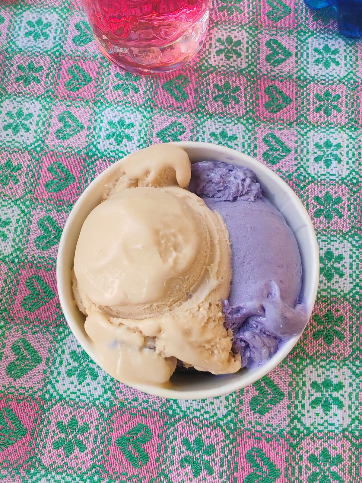 Il gelato servito.