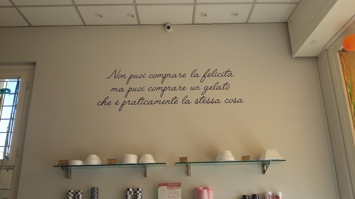 Il gelato servito.