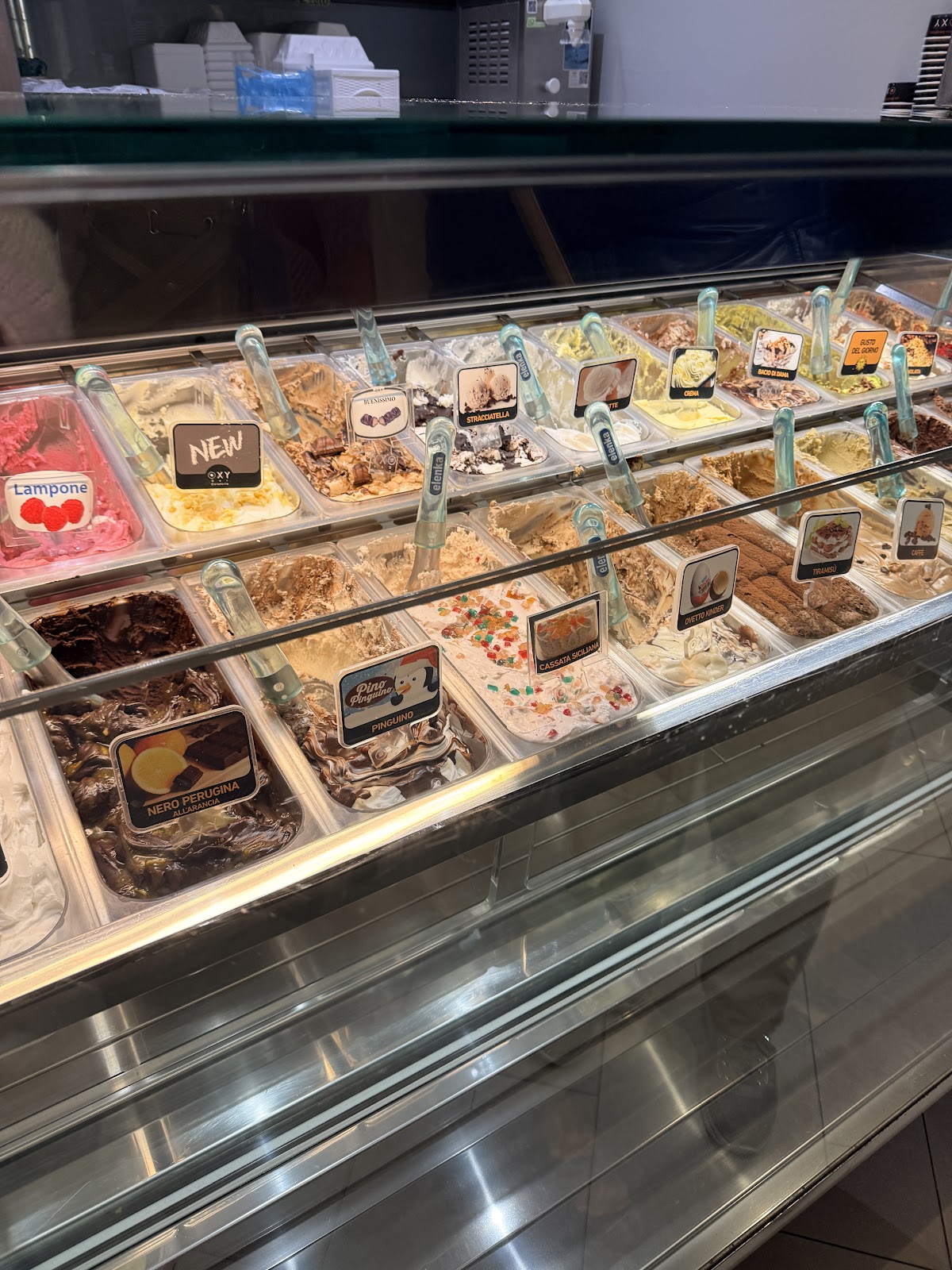 Il gelato servito.