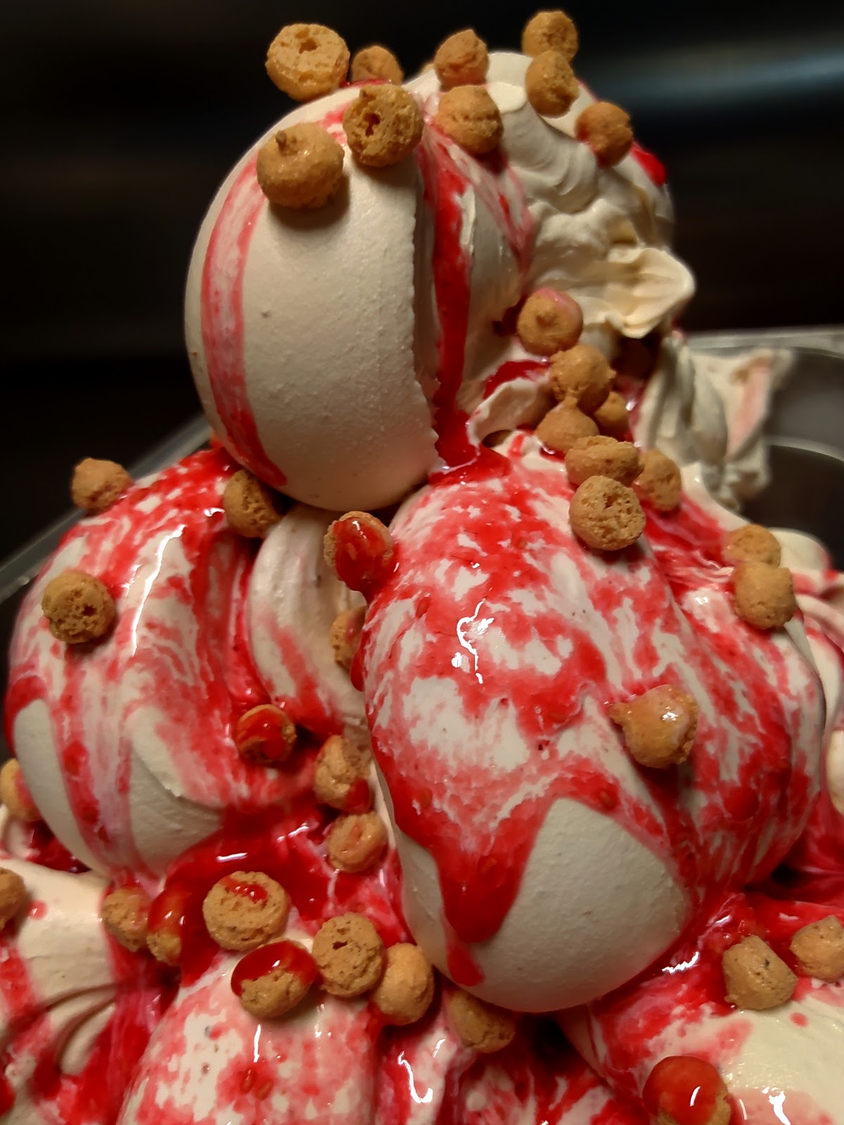 Il gelato servito.