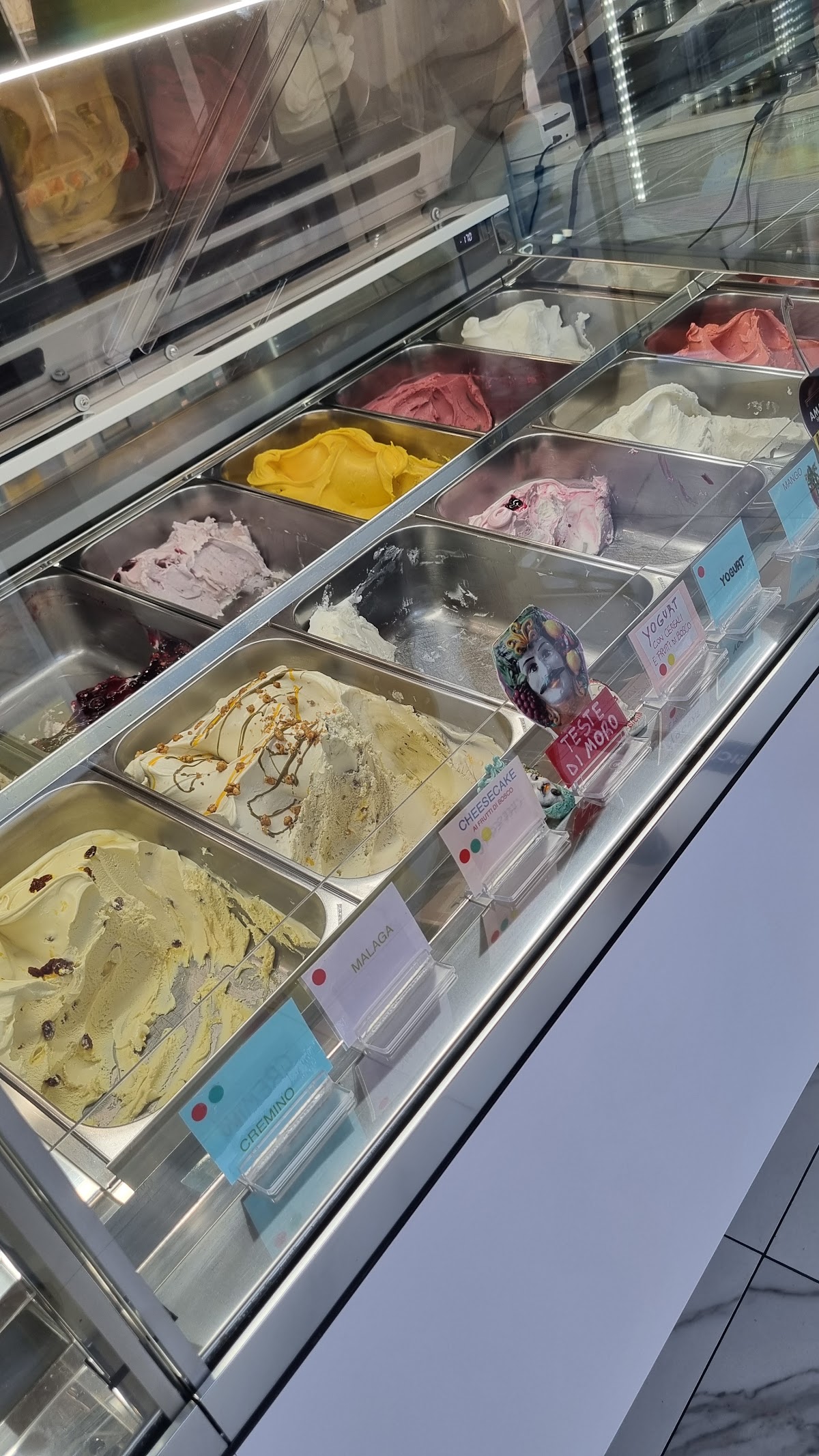 Il gelato servito.