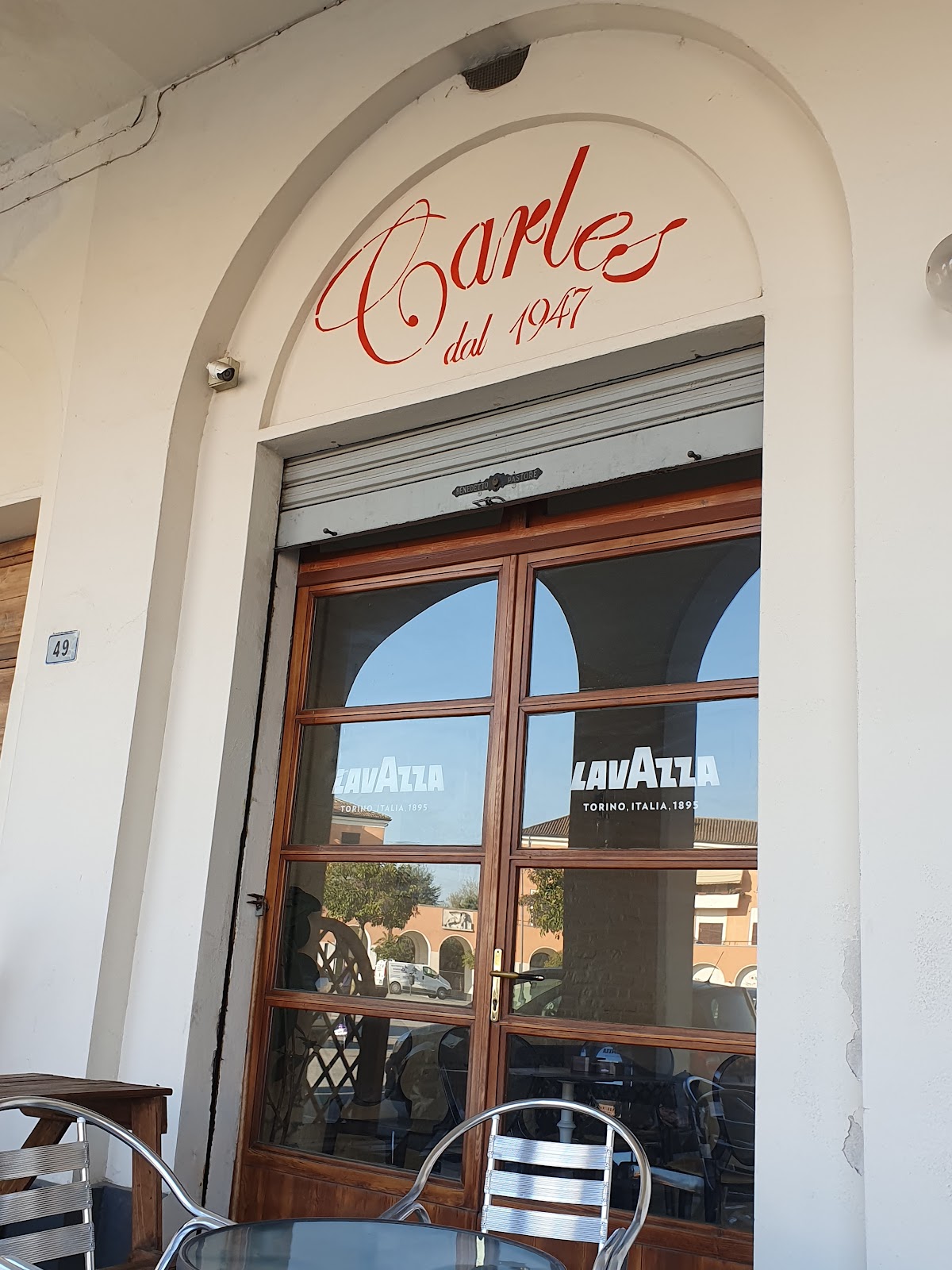Un dettaglio del banco.