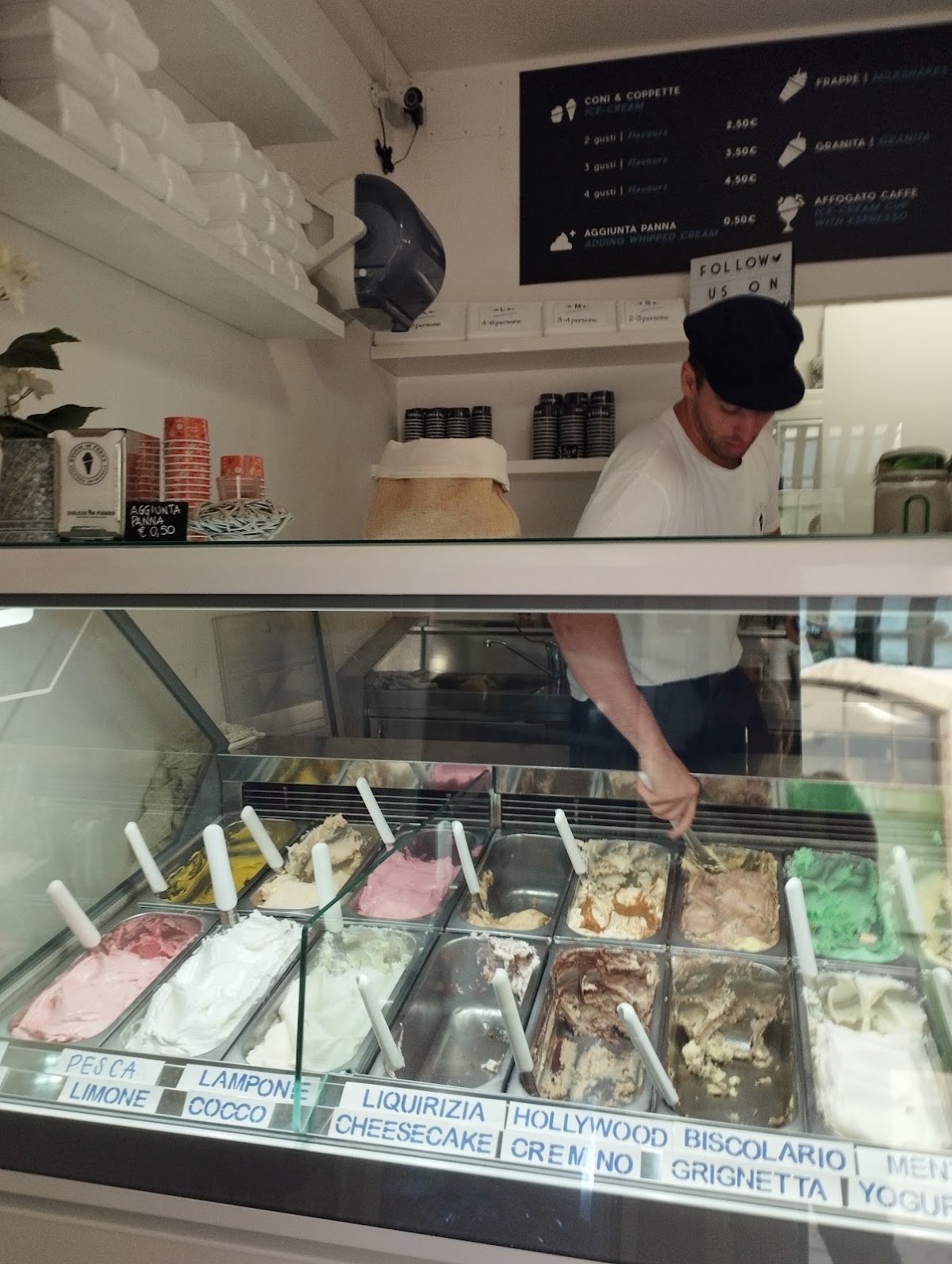 Il gelato della casa.