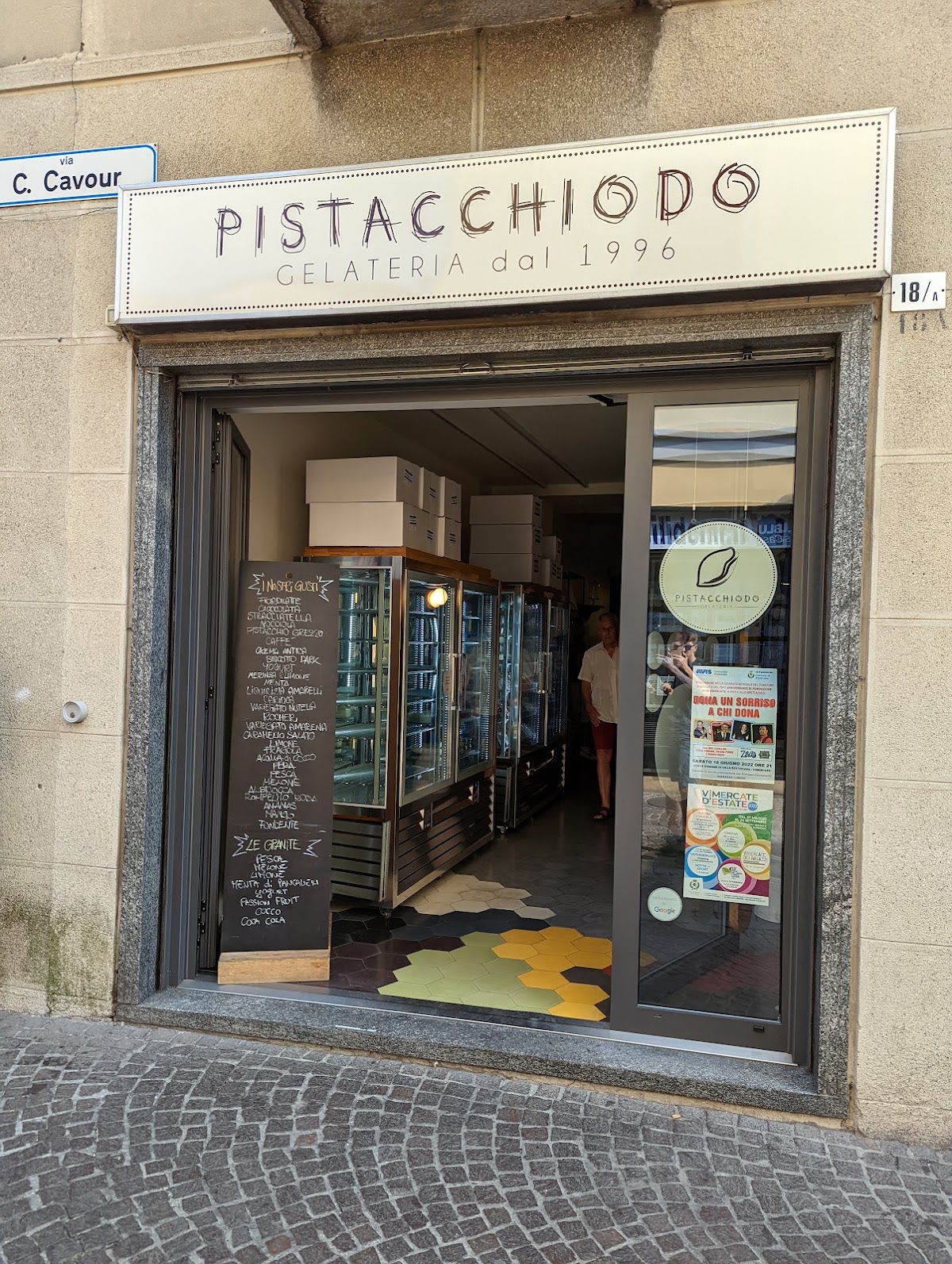 Il gelato servito.