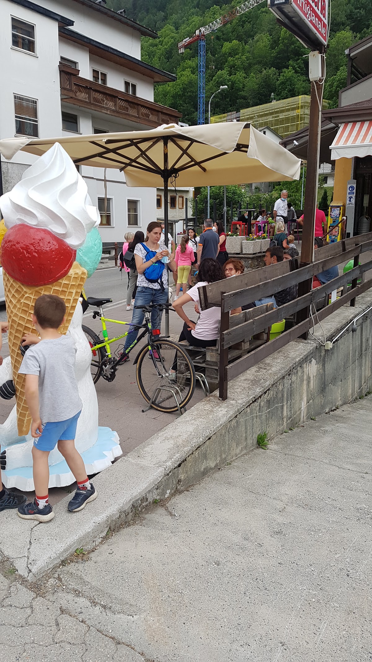 Un dettaglio del banco.