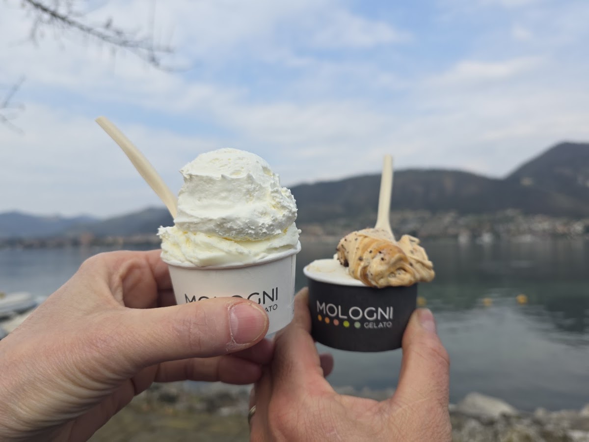Il gelato servito.