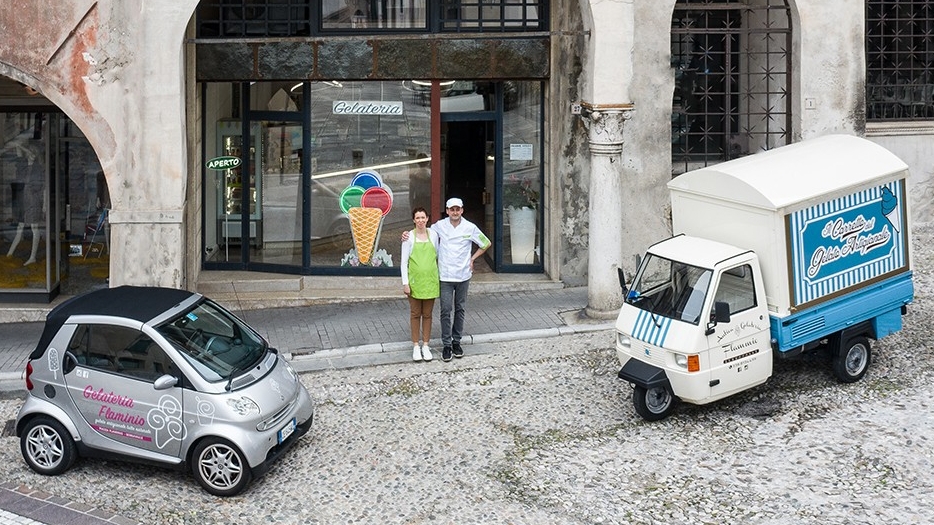Il gelato servito.