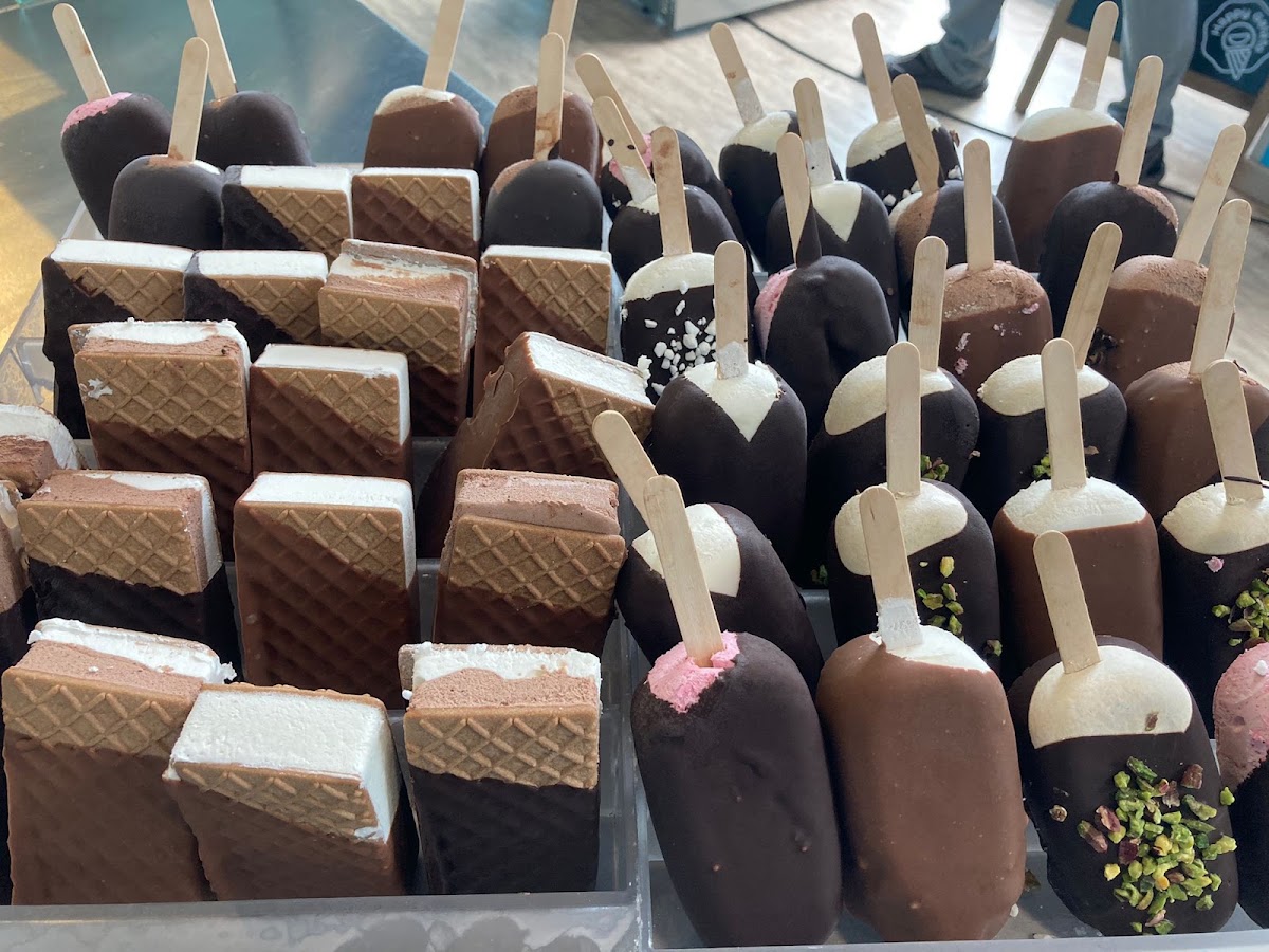 Il gelato servito.